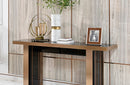Nova Domus Cartier Modern Black & Rosegold Console Table