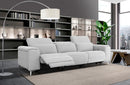 Divani Casa Cyprus Contemporary Grey Fabric Sofa w/ Electric Recliners