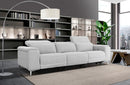 Divani Casa Cyprus Contemporary Grey Fabric Sofa w/ Electric Recliners