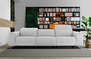 Divani Casa Cyprus Contemporary Grey Fabric Sofa w/ Electric Recliners