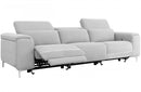 Divani Casa Cyprus Contemporary Grey Fabric Sofa w/ Electric Recliners