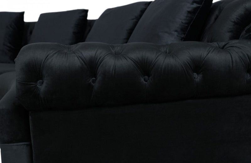 Divani Casa Darla Modern Velvet Circular Sectional Sofa