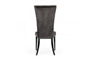 Modrest Darley Modern Grey Velvet Dining Chair Set of 2