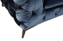 Luciano Modern Blue Fabric Sofa