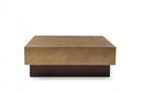 Modrest Derek Modern Metal & Antique Copper Coffee Table