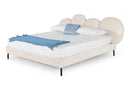 Modrest Destiny Contemporary White Sherpa Bubble Bed