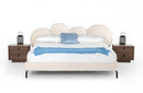 Modrest Destiny Contemporary White Sherpa Bubble Bed