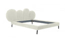 Modrest Destiny Contemporary White Sherpa Bubble Bed