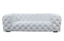 Divani Casa Dexter Transitional White Full Italian Leather Sofa