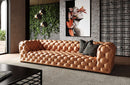 Divani Casa Dexter Transitional Camel Tufted Sofa