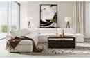 Divani Casa Kelly Modern White Fabric Sectional Sofa