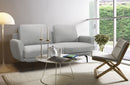 Divani Casa Dolly Modern Light Grey Loveseat