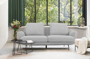 Divani Casa Dolly Modern Light Grey Fabric Sofa