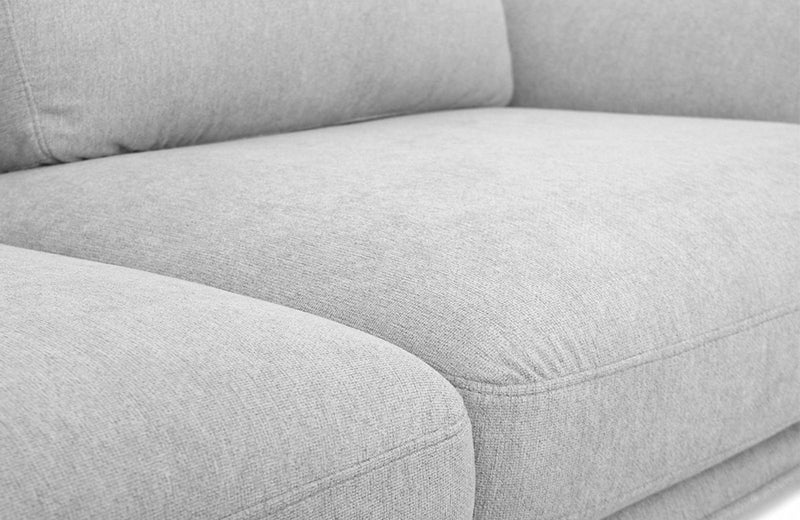 Divani Casa Dolly Modern Light Grey Fabric Sofa