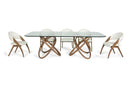 Vanessa Modern Walnut Dining Set