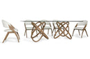 Vanessa Modern Walnut Dining Set