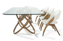 Vanessa Modern Walnut Dining Set