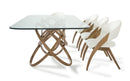 Modrest Mason & Lucas Modern Walnut Dining Set