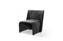 Modrest Modern Jarvis Accent Dark Grey Fabric Chair