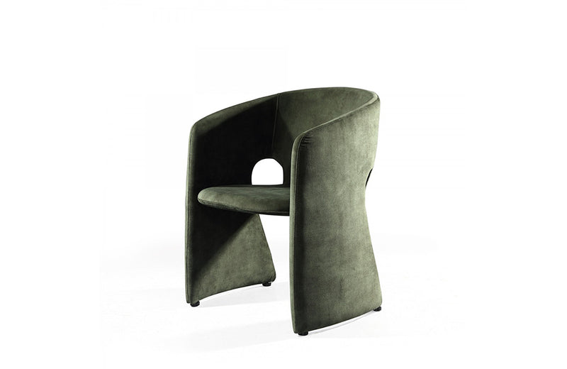 Modrest Modern Malvern Green Fabric Dining Chair