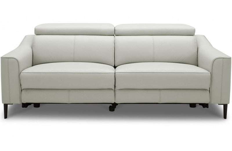 Divani Casa Eden Modern Grey Leather Sofa