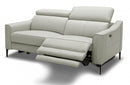 Divani Casa Eden Modern Grey Leather Sofa
