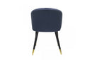 Modrest Elon Modern Blue Velvet Dining Chair (Set of 2)