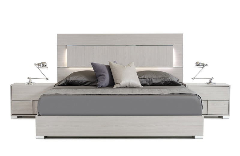 Modrest Ethan Italian Modern Grey Bed