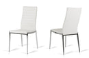 Libby Modern White Leatherette Dining Chair (Set of 2)