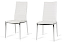 Libby Modern White Leatherette Dining Chair (Set of 2)