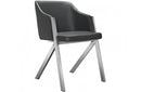 Darcy Modern Grey Leatherette Dining Chair (Set of 2)