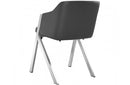 Darcy Modern Grey Leatherette Dining Chair (Set of 2)