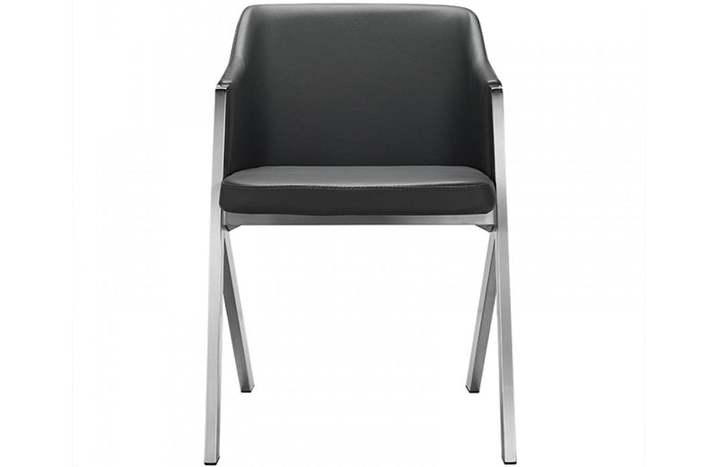 Darcy Modern Grey Leatherette Dining Chair (Set of 2)
