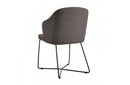 Gia Modern Grey Fabric Dining Chair (Set of 2)