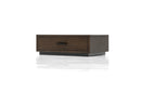 Nova Domus Fantasia Dark Walnut/Dark Grey Bed and Two Nightstands