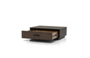 Nova Domus Fantasia Dark Walnut/Dark Grey Bed and Two Nightstands