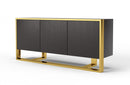 Modrest Modern Fauna Wenge and Brass Buffet