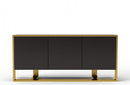 Modrest Modern Fauna Wenge and Brass Buffet