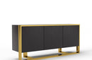 Modrest Modern Fauna Wenge and Brass Buffet