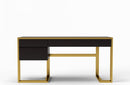 Modrest Modern Fauna Wenge and Brass Desk