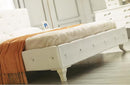 Modrest Monte Carlo White Leatherette Modern Twin Bed with Crystals
