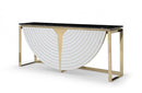 Modrest Flavio Gold + Marble Console Table