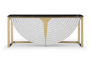 Modrest Flavio Gold + Marble Console Table