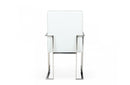 Modrest Fowler Modern White Eco-Leather Dining Armchair
