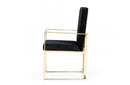 Modrest Fowler Modern Black Velvet Dining Chair