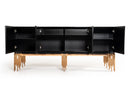 Modrest Token Modern Black & Rosegold Buffet