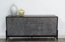 Modrest Gabrielle Contemporary Walnut & Gold Buffet