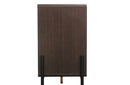 Modrest Gabrielle Contemporary Walnut & Gold Buffet