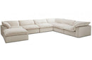 Divani Casa Garman Modern Light Grey U Shaped Sectional Sofa
