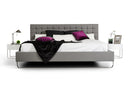 Modrest Gemma Modern Grey Leatherette Bed